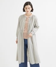 NHEEX83290 GIANNI LO GIUDICE(小さいサイズ)(メゾン ドゥ サンク) ソローナハイゲージギャザーシャツワンピース カーキ