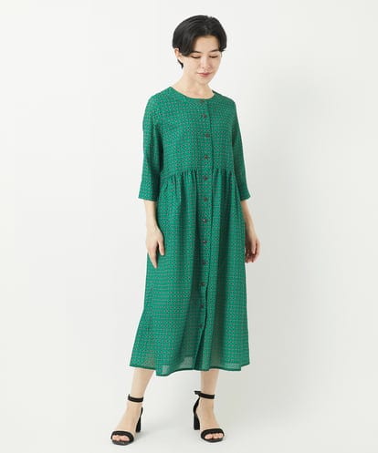NHEGA22490 GIANNI LO GIUDICE(小さいサイズ) 小付き柄ワンピース