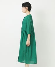 NHEGA22490 GIANNI LO GIUDICE(小さいサイズ)(メゾン ドゥ サンク) 小付き柄ワンピース グリーン系