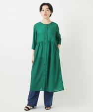 NHEGA22490 GIANNI LO GIUDICE(小さいサイズ)(メゾン ドゥ サンク) 小付き柄ワンピース グリーン系