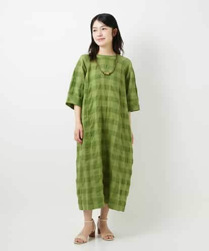 NHEGE53490 GIANNI LO GIUDICE(小さいサイズ) [セットアップ対応]シャドーチェックワンピース