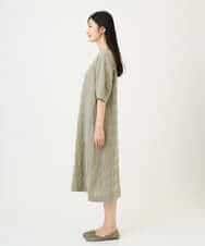 NHEGE53490 GIANNI LO GIUDICE(小さいサイズ)(メゾン ドゥ サンク) [セットアップ対応]シャドーチェックワンピース ベージュ