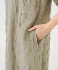 NHEGE53490 GIANNI LO GIUDICE(小さいサイズ)(メゾン ドゥ サンク) [セットアップ対応]シャドーチェックワンピース ベージュ