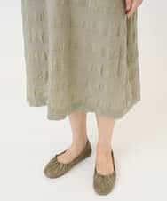 NHEGE53490 GIANNI LO GIUDICE(小さいサイズ)(メゾン ドゥ サンク) [セットアップ対応]シャドーチェックワンピース ベージュ