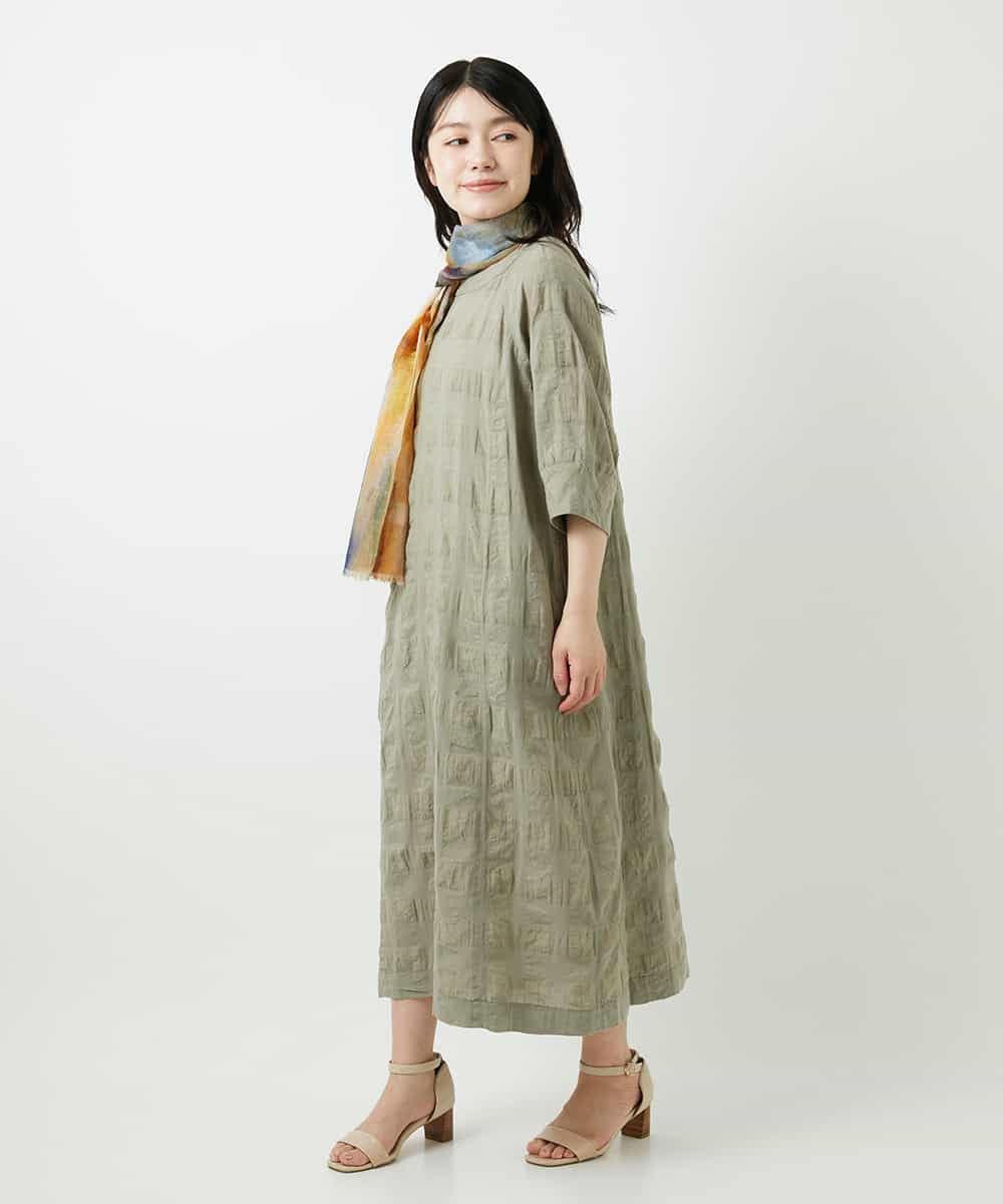 NHEGE53490 GIANNI LO GIUDICE(小さいサイズ) シャドーチェックワンピース