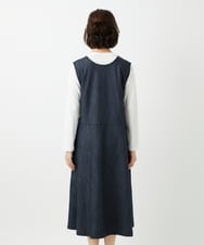 NHEGF85360 GIANNI LO GIUDICE(小さいサイズ)(メゾン ドゥ サンク) [セットアップ対応]デニムライクジャンパースカート ネイビー