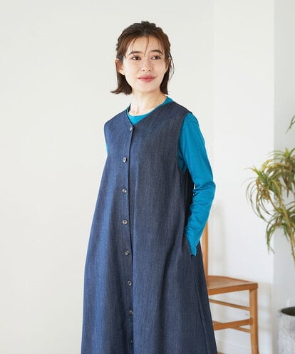 NHEGF85360 GIANNI LO GIUDICE(小さいサイズ) [セットアップ対応]デニムライクジャンパースカート