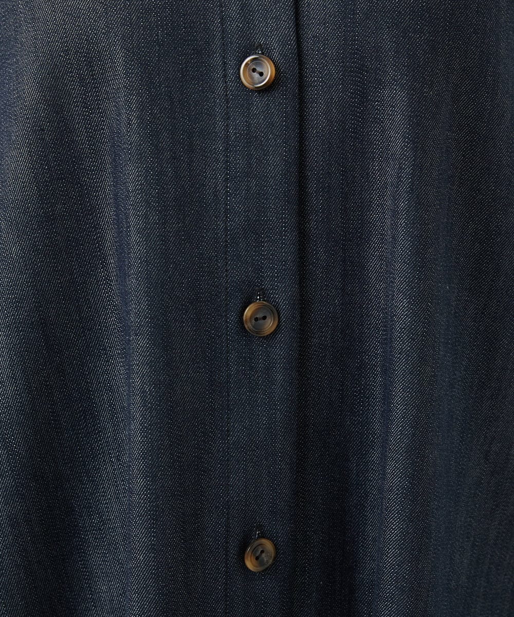 NHEGF85360 GIANNI LO GIUDICE(小さいサイズ)(メゾン ドゥ サンク) [セットアップ対応]デニムライクジャンパースカート ネイビー