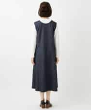 NHEGF85360 GIANNI LO GIUDICE(小さいサイズ)(メゾン ドゥ サンク) [セットアップ対応]デニムライクジャンパースカート ネイビー