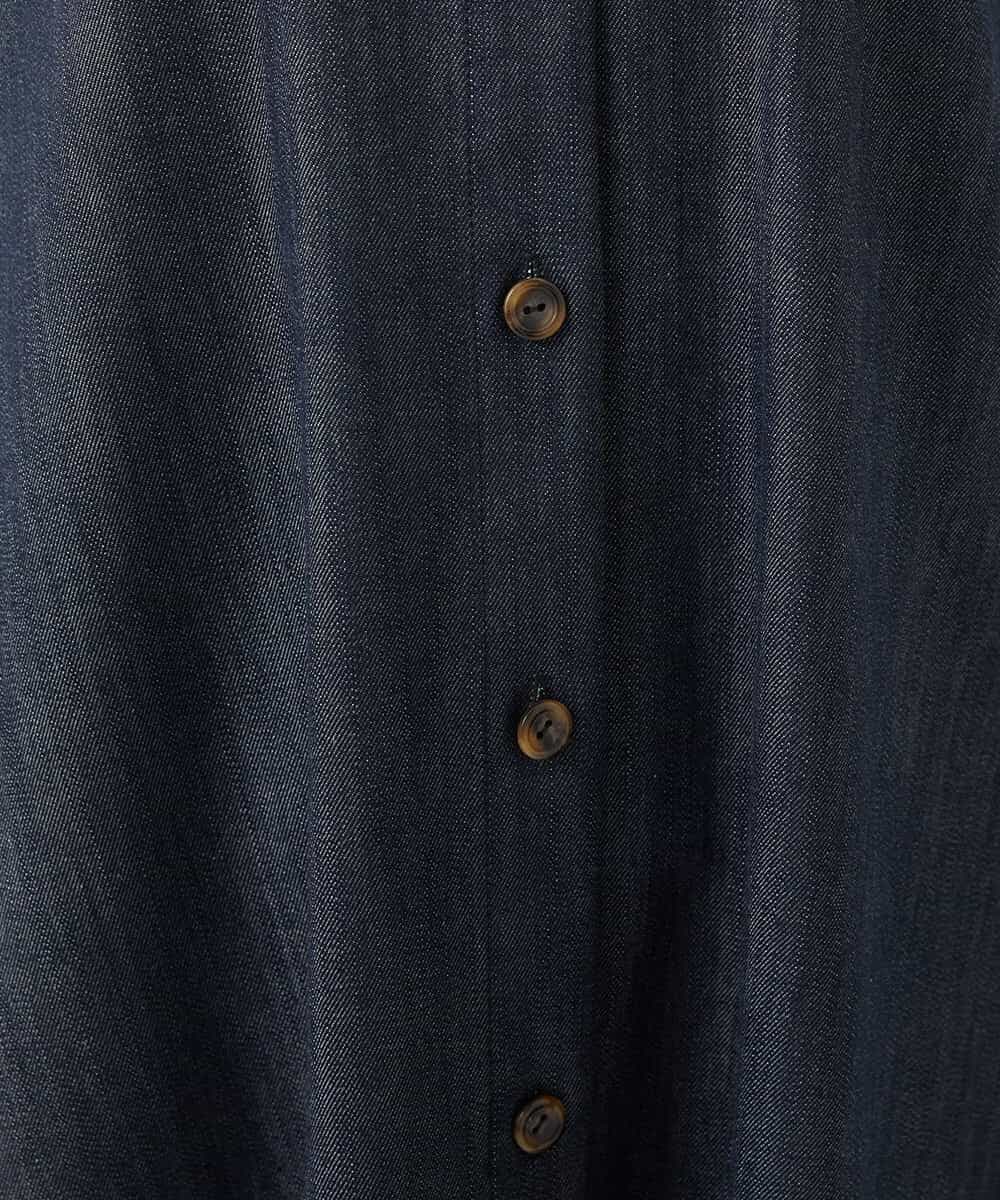 NHEGF85360 GIANNI LO GIUDICE(小さいサイズ)(メゾン ドゥ サンク) [セットアップ対応]デニムライクジャンパースカート ネイビー