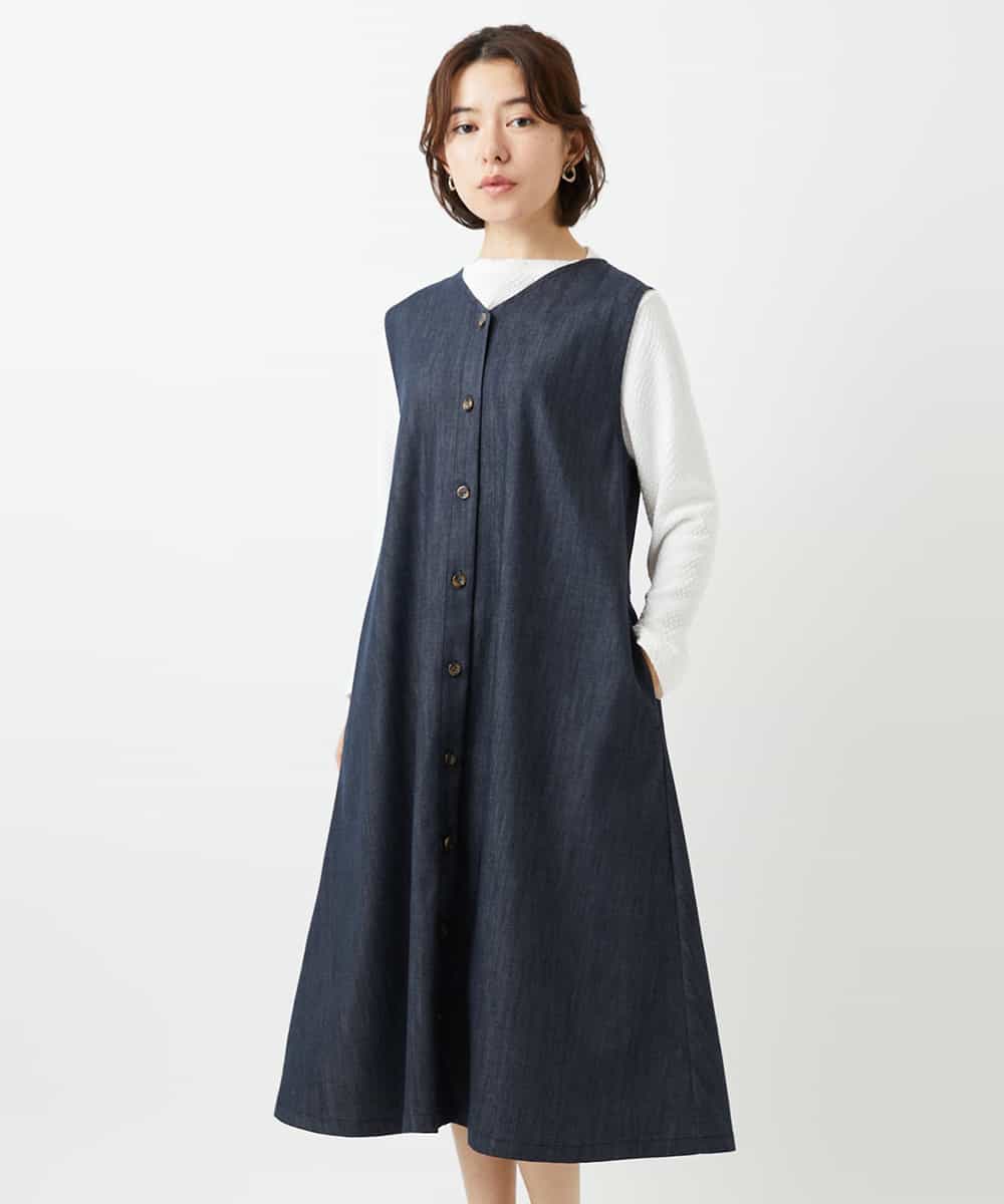 NHEGF85360 GIANNI LO GIUDICE(小さいサイズ) [セットアップ対応]デニムライクジャンパースカート