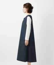 NHEGF85360 GIANNI LO GIUDICE(小さいサイズ)(メゾン ドゥ サンク) [セットアップ対応]デニムライクジャンパースカート ネイビー