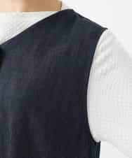 NHEGF85360 GIANNI LO GIUDICE(小さいサイズ)(メゾン ドゥ サンク) [セットアップ対応]デニムライクジャンパースカート ネイビー