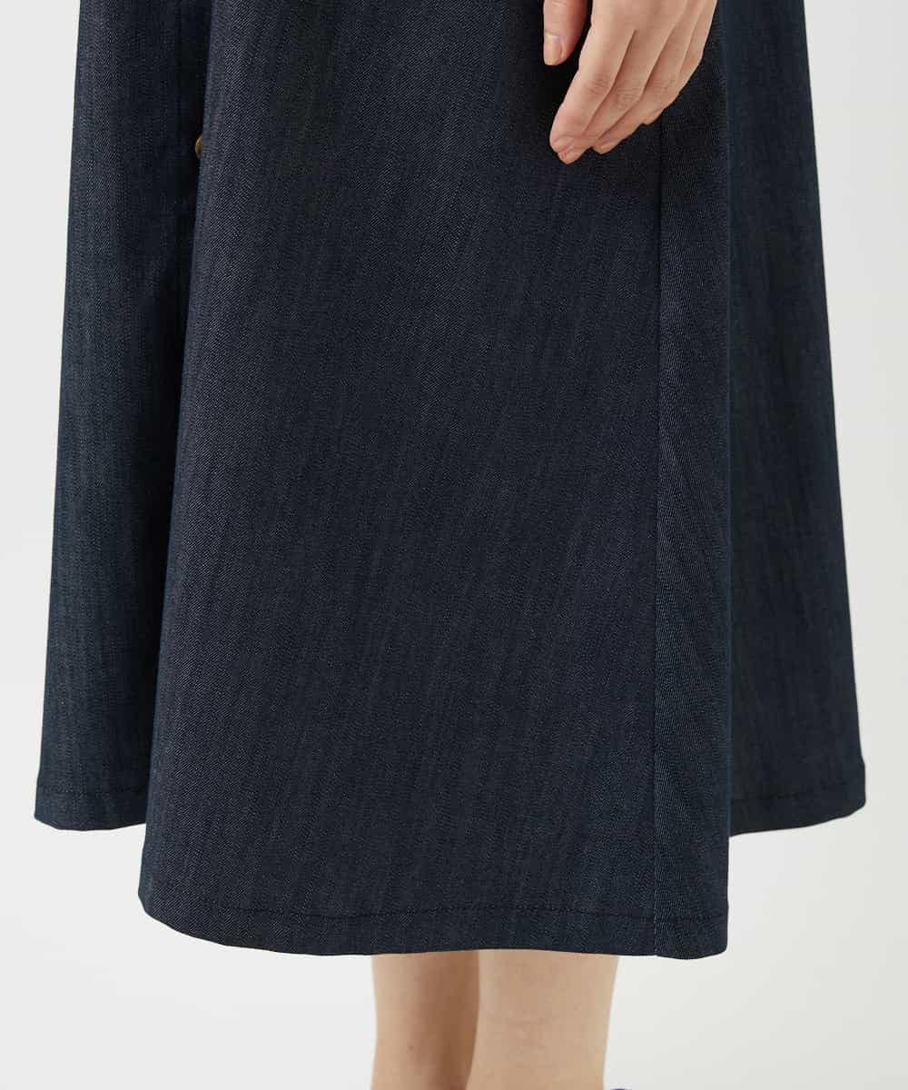 NHEGF85360 GIANNI LO GIUDICE(小さいサイズ)(メゾン ドゥ サンク) [セットアップ対応]デニムライクジャンパースカート ネイビー