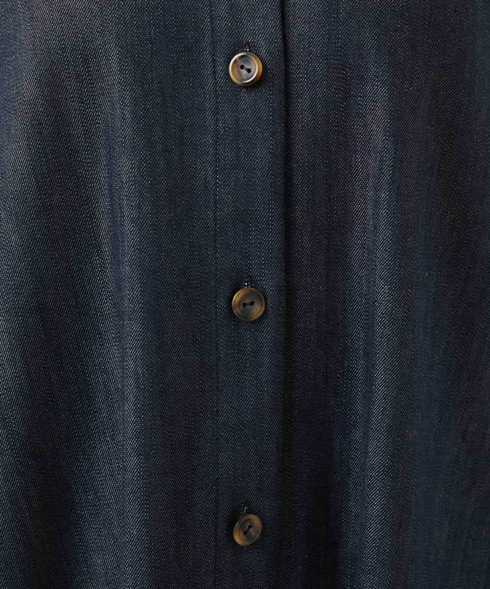 NHEGF85360 GIANNI LO GIUDICE(小さいサイズ)(メゾン ドゥ サンク) [セットアップ対応]デニムライクジャンパースカート ネイビー