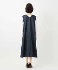 NHEGF85360 GIANNI LO GIUDICE(小さいサイズ)(メゾン ドゥ サンク) [セットアップ対応]デニムライクジャンパースカート ネイビー