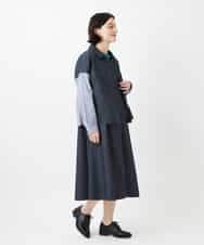 NHEGF85360 GIANNI LO GIUDICE(小さいサイズ)(メゾン ドゥ サンク) [セットアップ対応]デニムライクジャンパースカート ネイビー