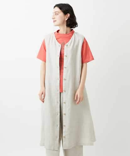 NHEGF87390 GIANNI LO GIUDICE(小さいサイズ) デニム調リネンジャンパースカート