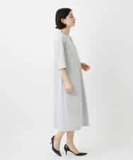 NHEGF88330 GIANNI LO GIUDICE(小さいサイズ)(メゾン ドゥ サンク) [セットアップ対応]リネンライクワンピース ライトグレー