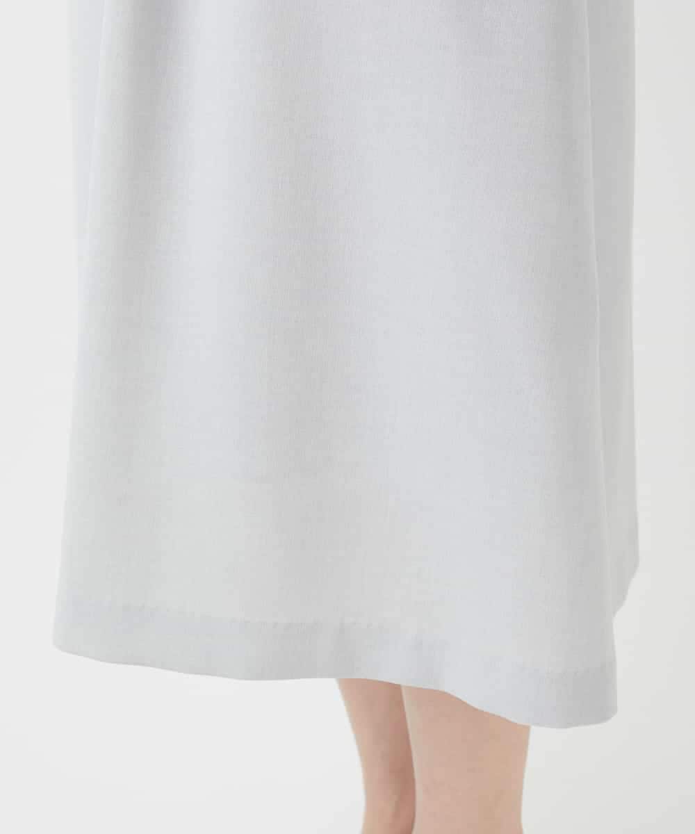 NHEGF88330 GIANNI LO GIUDICE(小さいサイズ)(メゾン ドゥ サンク) [セットアップ対応]リネンライクワンピース ライトグレー