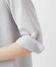 NHEGF88330 GIANNI LO GIUDICE(小さいサイズ)(メゾン ドゥ サンク) [セットアップ対応]リネンライクワンピース ライトグレー