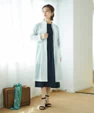 NHEGF88330 GIANNI LO GIUDICE(小さいサイズ)(メゾン ドゥ サンク) [セットアップ対応]リネンライクワンピース ライトグレー