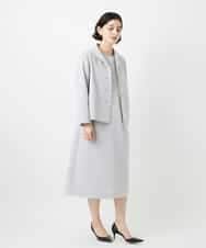 NHEGF88330 GIANNI LO GIUDICE(小さいサイズ)(メゾン ドゥ サンク) [セットアップ対応]リネンライクワンピース ライトグレー