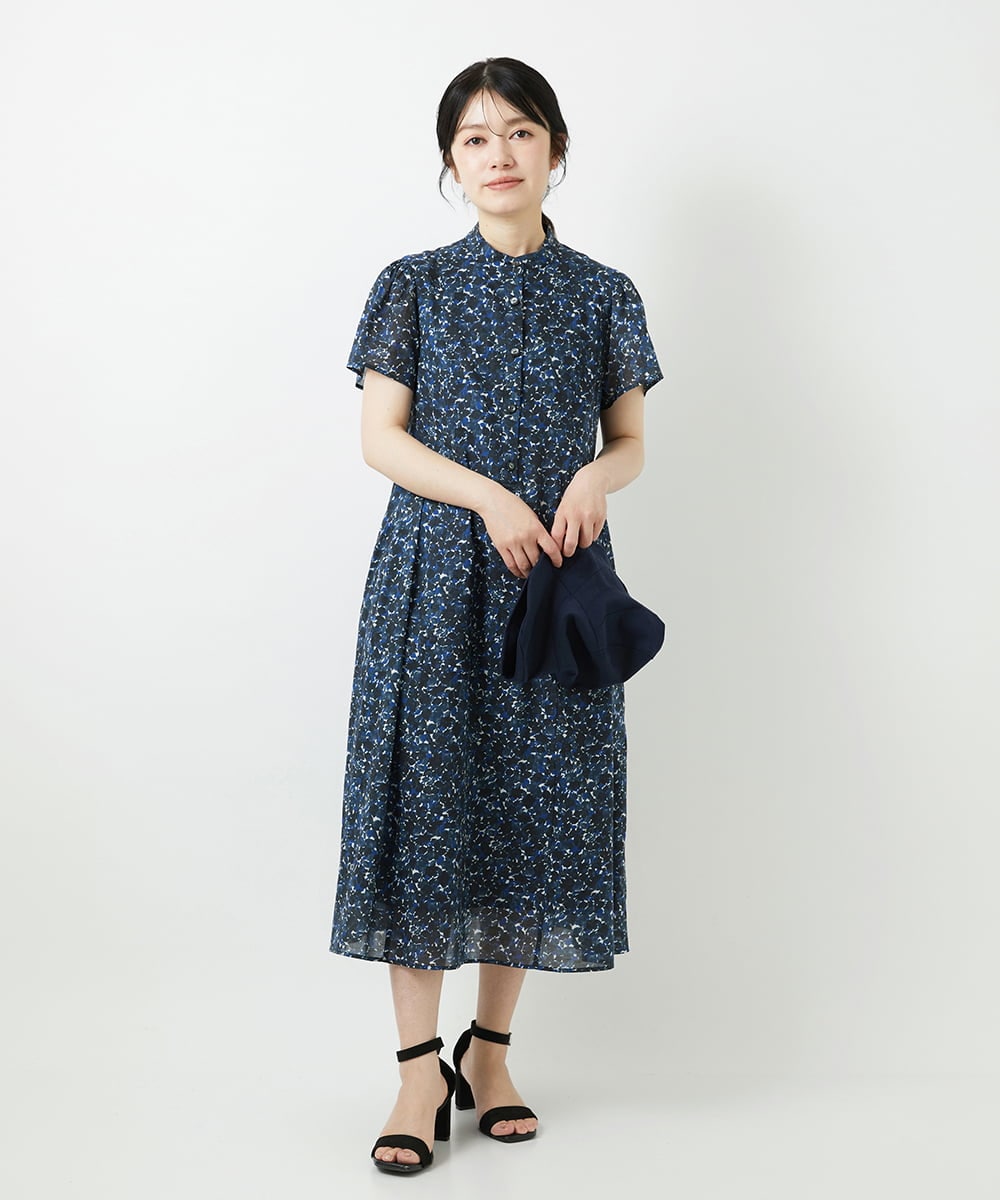 NHEGF94360 GIANNI LO GIUDICE(小さいサイズ)(メゾン ドゥ サンク) 小花プリントワンピース ベージュ系
