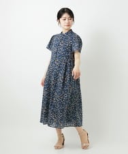 NHEGF94360 GIANNI LO GIUDICE(小さいサイズ)(メゾン ドゥ サンク) 小花プリントワンピース ベージュ系
