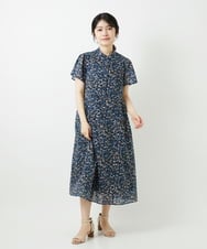 NHEGF94360 GIANNI LO GIUDICE(小さいサイズ)(メゾン ドゥ サンク) 小花プリントワンピース ベージュ系