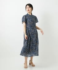 NHEGF94360 GIANNI LO GIUDICE(小さいサイズ)(メゾン ドゥ サンク) 小花プリントワンピース ベージュ系