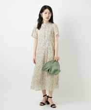 NHEGF94360 GIANNI LO GIUDICE(小さいサイズ)(メゾン ドゥ サンク) 小花プリントワンピース ベージュ系