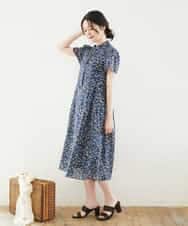 NHEGF94360 GIANNI LO GIUDICE(小さいサイズ)(メゾン ドゥ サンク) 小花プリントワンピース ベージュ系