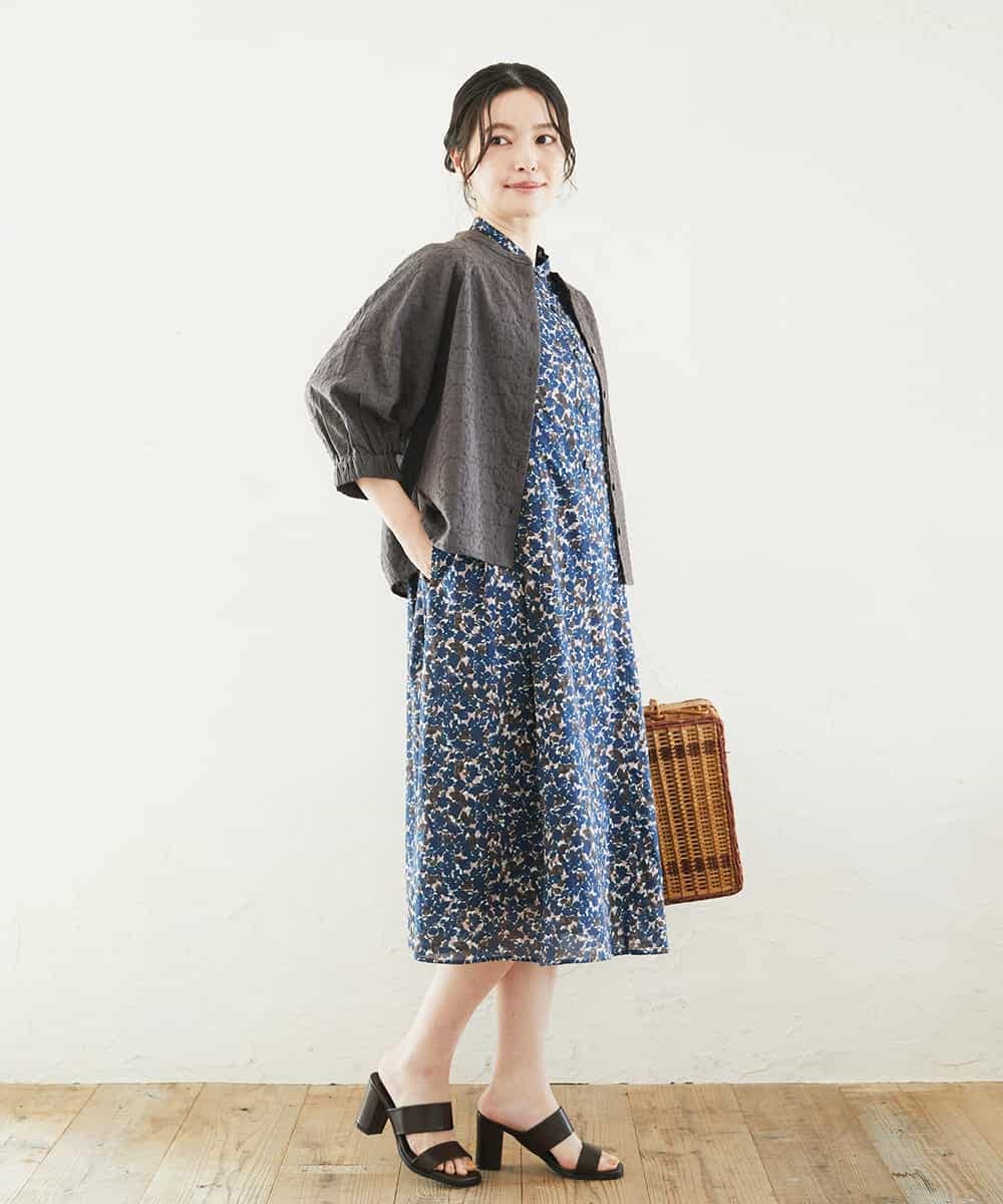 NHEGF94360 GIANNI LO GIUDICE(小さいサイズ)(メゾン ドゥ サンク) 小花プリントワンピース ベージュ系