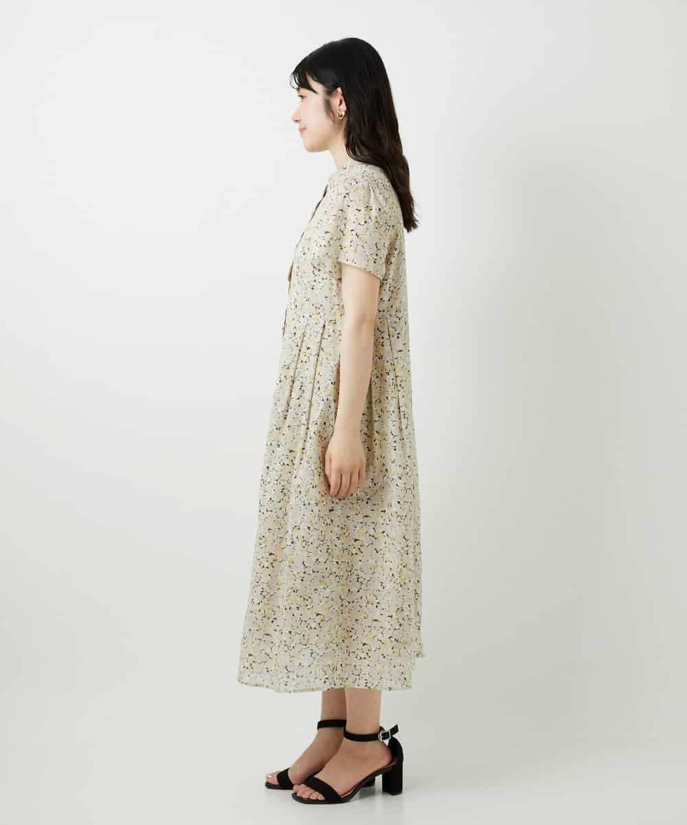 NHEGF94360 GIANNI LO GIUDICE(小さいサイズ)(メゾン ドゥ サンク) 小花プリントワンピース ベージュ系