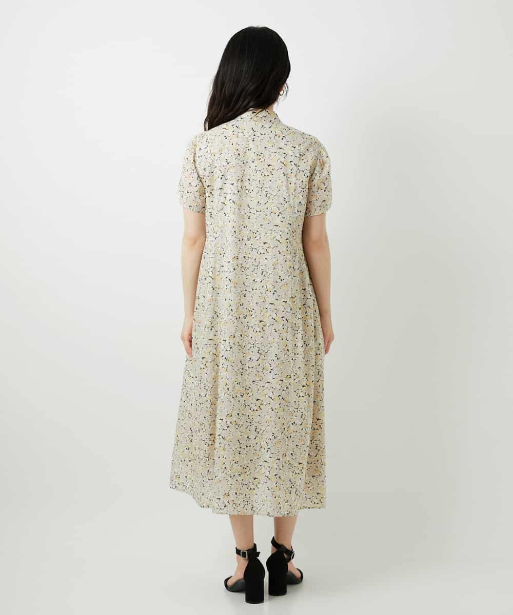 NHEGF94360 GIANNI LO GIUDICE(小さいサイズ)(メゾン ドゥ サンク) 小花プリントワンピース ベージュ系