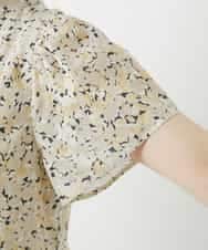 NHEGF94360 GIANNI LO GIUDICE(小さいサイズ)(メゾン ドゥ サンク) 小花プリントワンピース ベージュ系