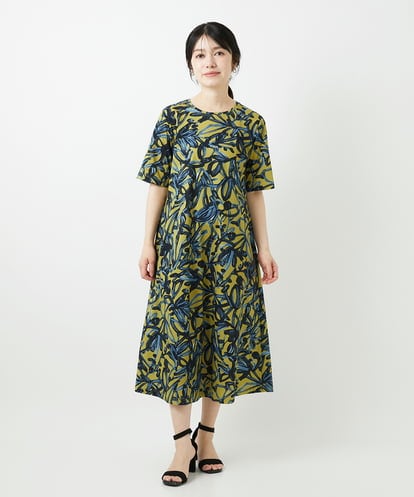 NHEGF95330 GIANNI LO GIUDICE(小さいサイズ) リーフプリントワンピース