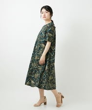 NHEGF95330 GIANNI LO GIUDICE(小さいサイズ)(メゾン ドゥ サンク) リーフプリントワンピース アイボリー系