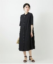 NHEGF96360 GIANNI LO GIUDICE(小さいサイズ)(メゾン ドゥ サンク) サッカーチェックシャツワンピース ライトブルー