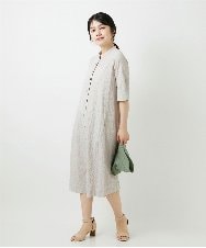 NHEGF96360 GIANNI LO GIUDICE(小さいサイズ)(メゾン ドゥ サンク) サッカーチェックシャツワンピース ライトブルー