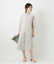 NHEGF96360 GIANNI LO GIUDICE(小さいサイズ)(メゾン ドゥ サンク) サッカーチェックシャツワンピース ライトブルー