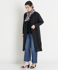 NHEGU82270 GIANNI LO GIUDICE(小さいサイズ)(メゾン ドゥ サンク) [イタリア製生地使用]リネンロングシャツブラウス ライトベージュ