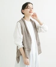 NHEGU85230 GIANNI LO GIUDICE(小さいサイズ)(メゾン ドゥ サンク) コットンボイルノーカラーシャツワンピース ネイビー