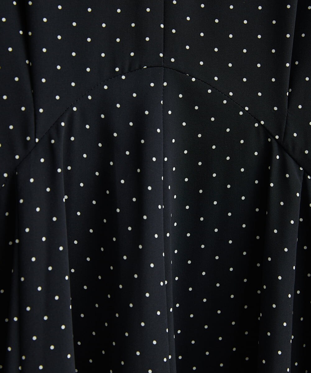 NHEGU88290 GIANNI LO GIUDICE(小さいサイズ)(メゾン ドゥ サンク) ドットプリントワンピースドレス ベージュ