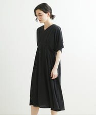 NHEGU88290 GIANNI LO GIUDICE(小さいサイズ)(メゾン ドゥ サンク) ドットプリントワンピースドレス ベージュ