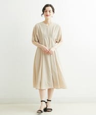 NHEGU88290 GIANNI LO GIUDICE(小さいサイズ)(メゾン ドゥ サンク) ドットプリントワンピースドレス ベージュ