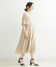 NHEGU88290 GIANNI LO GIUDICE(小さいサイズ)(メゾン ドゥ サンク) ドットプリントワンピースドレス ベージュ