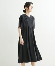 NHEGU88290 GIANNI LO GIUDICE(小さいサイズ)(メゾン ドゥ サンク) ドットプリントワンピースドレス ブラック