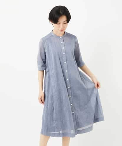 NHEHC90390 GIANNI LO GIUDICE(小さいサイズ) 先染めボイルワッシャーワンピース